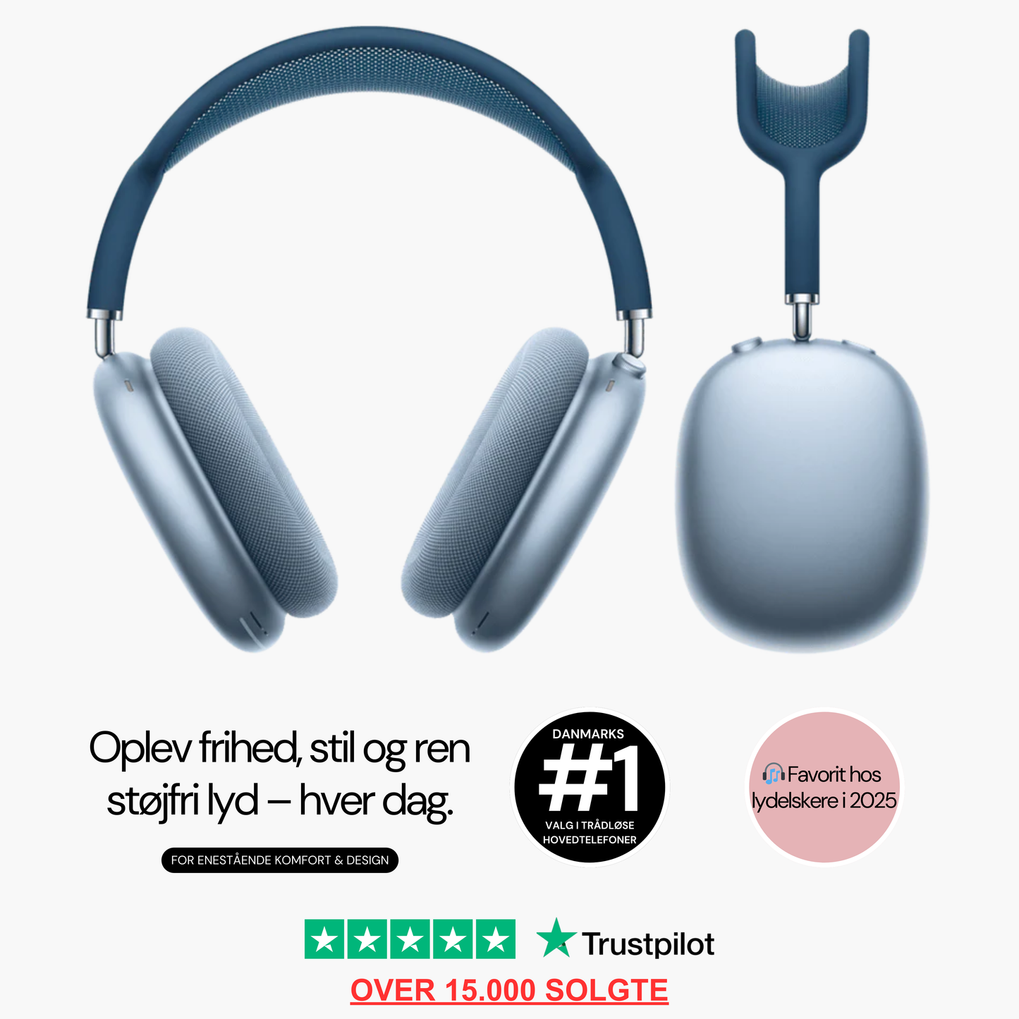 Headset med aktiv støjreduktion – Bluetooth Pro Max