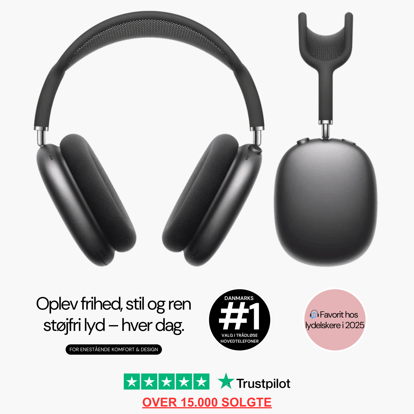 Headset med aktiv støjreduktion – Bluetooth Pro Max