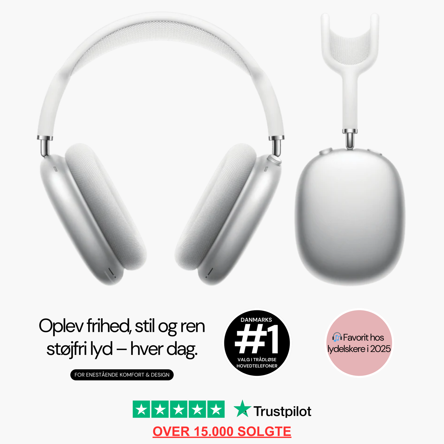 Headset med aktiv støjreduktion – Bluetooth Pro Max