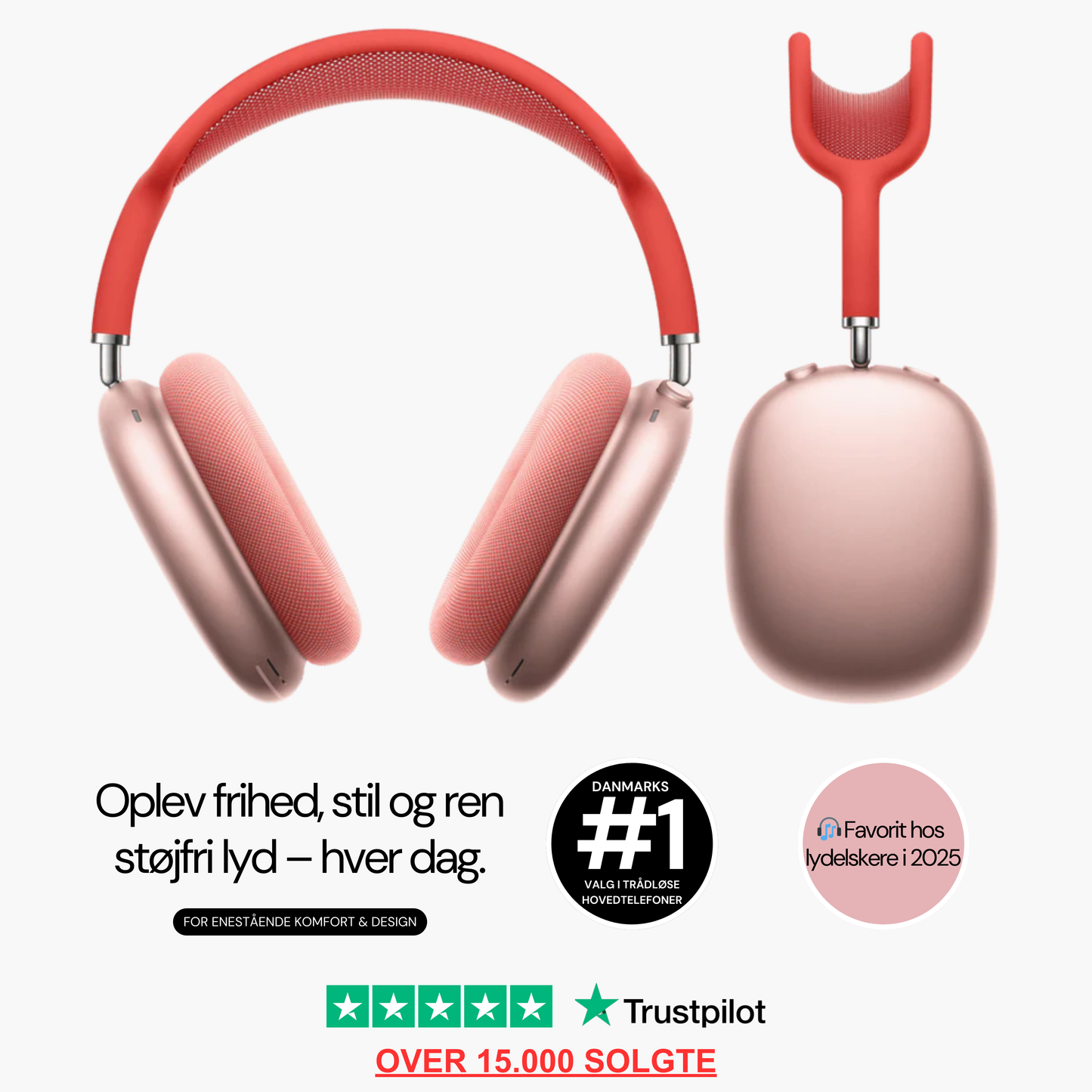 Headset med aktiv støjreduktion – Bluetooth Pro Max